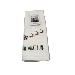 Rae Dunn Christmas Oh How Much Fun Kitchen Towels Set of 2